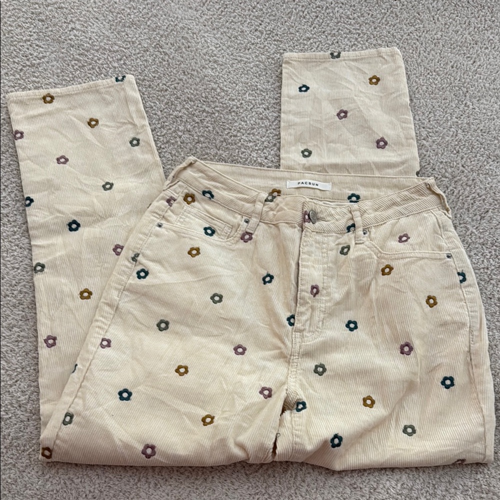 NWOT PacSun Women’s Floral Corduroy Pants